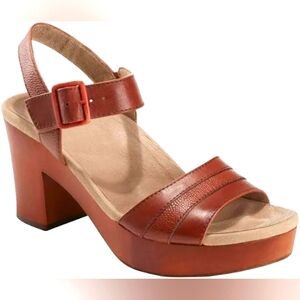 Earth Oak Chestnut Platform Heels
